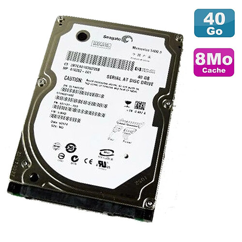 Seagate Technology Disque Dur 40Go SATA 2.5" Seagate Momentus 5400.3 ST940814AS 8Mo PC Portable · Occasion