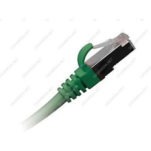 cordon rj 45 - catégorie 6 - sftp - 2 mètres - vert - gigamédia cat6s2mv