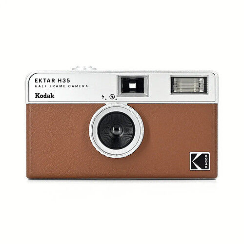 KODAK RK0102 - Appareil Photo H35 , Objectif optique 22mm, Convient aux films ISO 200/400 - Marron - Marron