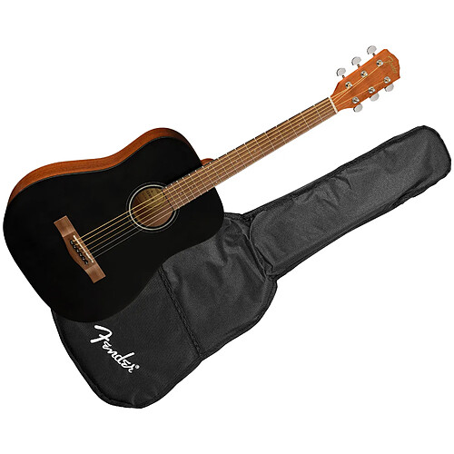 Fender FA-15 3/4 Steel WN - Black