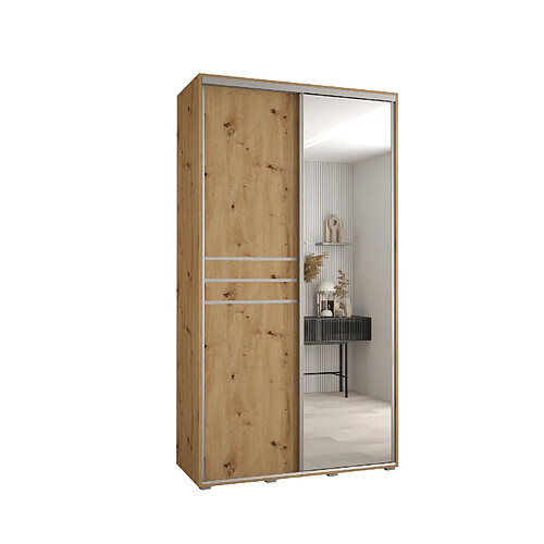 Abiks Meble Armoire Davos 11 À Portes Coulissantes 235,2/130/60 2 Portes