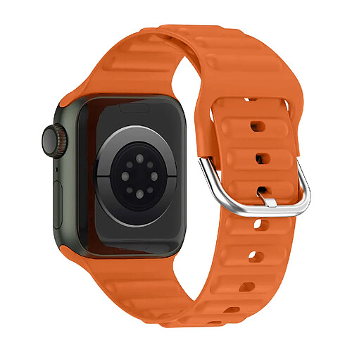 Avizar Bracelet pour Apple Watch 41mm / 40mm / 38 mm Silicone Ajustable Orange