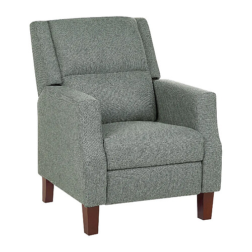 Beliani Fauteuil EGERSUND Tissu Vert clair