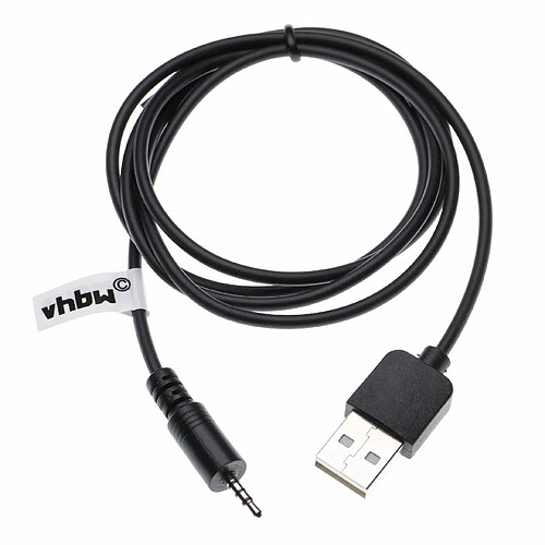 vhbw Câble de chargement USB compatible avec JBL Synchros E30, S400BT, S400, S500, S700 écouteurs - USB vers AUX