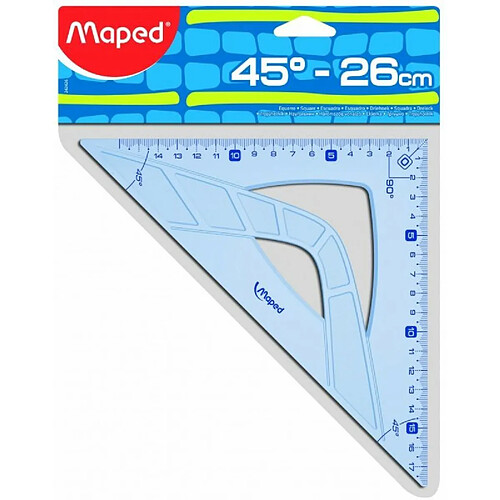 Equerre 45° hypoténuse 26 cm Maped Geometric