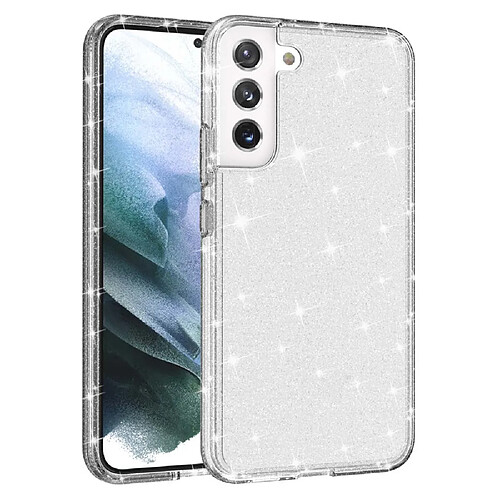 Coque en TPU 2,8 mm, épaissi, motif de poudre scintillante transparent pour votre Samsung Galaxy S22