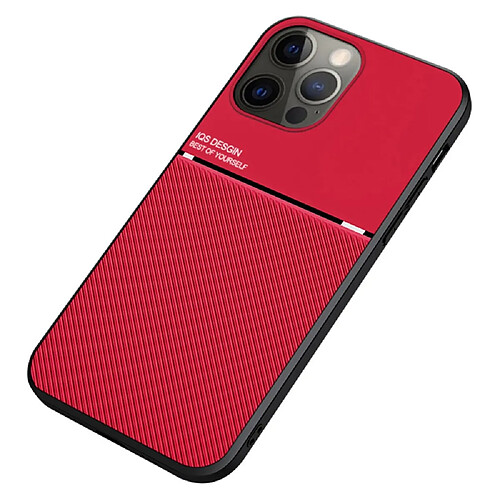 Coque en TPU + PU découpe précise rouge pour votre iPhone 13 Pro 6.1 pouces