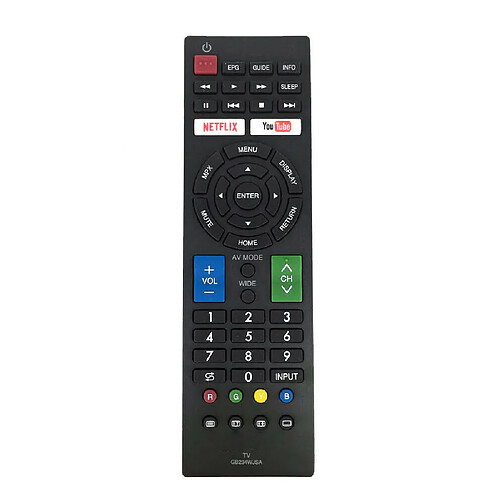 GUPBOO Convient pour la télécommande Sharp GB234WJSA Smart TV NETFLIX YouTube