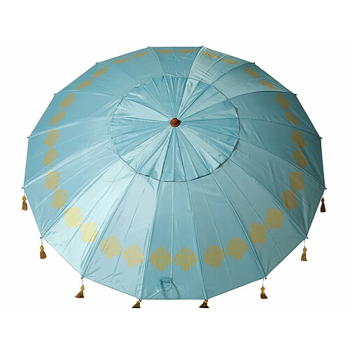 BigBuy Outdoor Parasol Bleu 180 cm UPF 50+