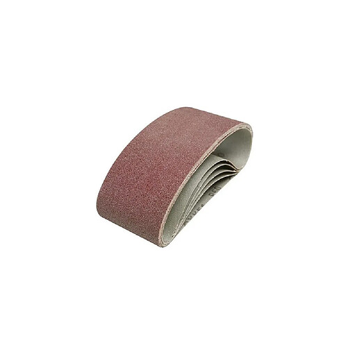 5 bandes abrasives corindon 75 x 457 mm Grains assortis : 40, 60, 2 x 80 et 120 - 760354 - Silverline