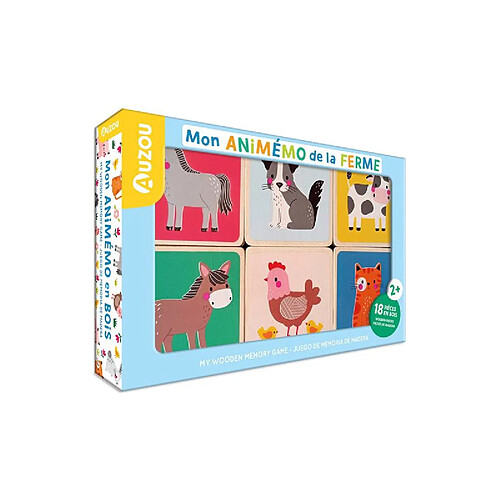 Editions Auzou Cubes Auzou Mon Animémo de la ferme