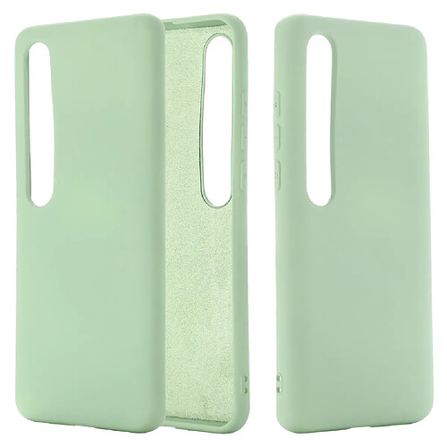 Coque en silicone liquide unique vert pour votre Xiaomi Mi 10/Mi 10 Pro