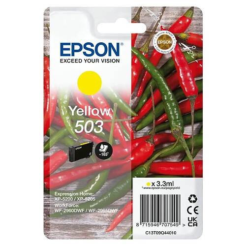 Cartouche d'encre originale Epson C13T09Q44020 Noir Jaune