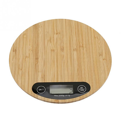 Universal Balance numérique 5kg/1g Alimentation électronique Articles ménagers Accessoires de cuisine ronde Poids Outils de mesure du temps intelligents Accessoires | Balance de pesage