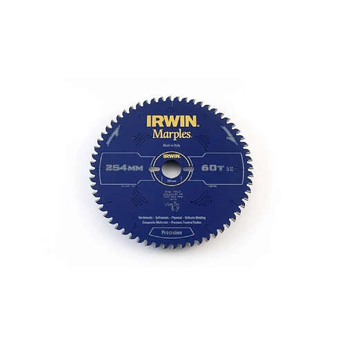 IRWIN Lames de scie circulaire marples 254 x 30 x 2,5 mm 60 dents