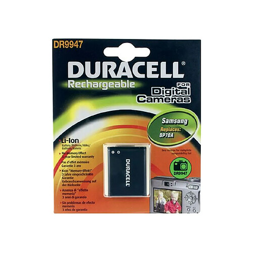 Duracell DR9947 Batterie pour Appareil Photo Numérique Samsung BP70A