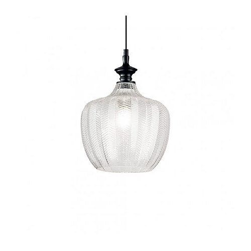 Ideal Lux Suspension Lord 1 ampoule Verre,métal Transparent