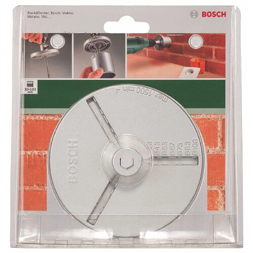 Bosch 2609255631 Embase pour Scies-trépans à concrétion carbure Diamètre 33-103 mm