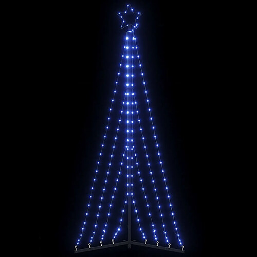 vidaXL Guirlande de sapin de Noël 339 LED bleu 180 cm