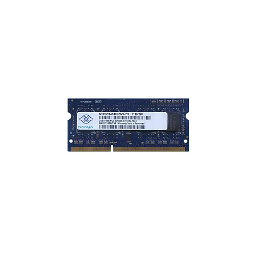 2Go RAM PC Portable SODIMM Nanya NT2GC64B88B0NS-CG DDR3 PC3-10600S 1333MHz CL9 · Occasion