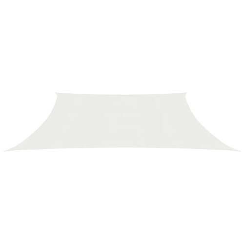 Maison Chic Voile d'ombrage | Voile de parasol | Toile d'ombrage 160 g/m² Blanc 3/4x3 m PEHD -MN83458