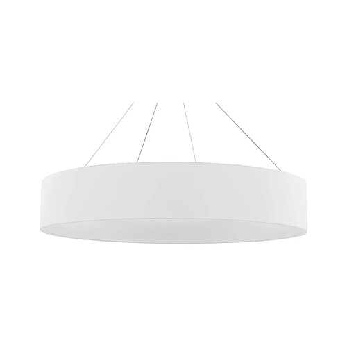 Beliani Lampe suspension LENYA Métal Blanc