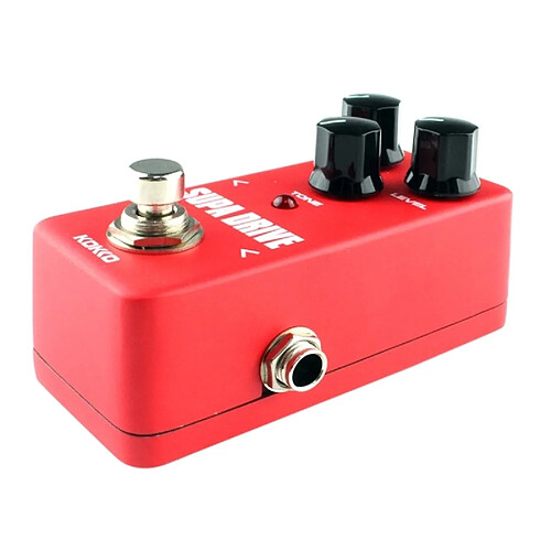 Wewoo FOD5 Mini guitare électrique pédale rouge d'effet de surcharge monobloc