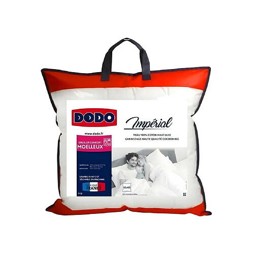 DODO Oreiller moelleux Imperial - 60 x 60 cm - Blanc