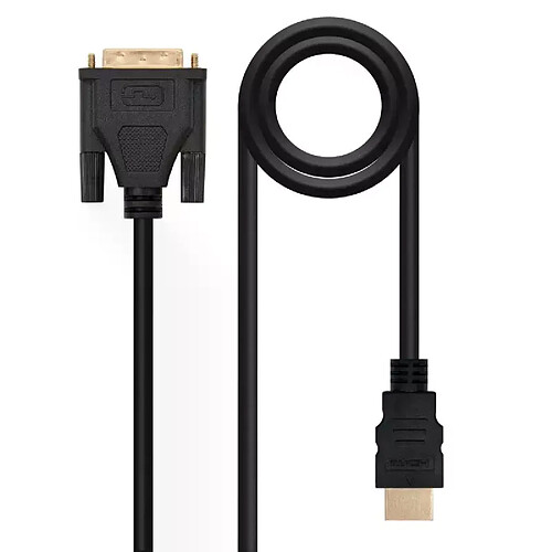 Nanocable - Câble Dvi Vers Hdmi Dvi18+1/M - Hdmi A/M Noir 1.8M