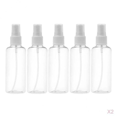 10pcs En Plastique De Parfum De Brume Fine Composent La Bouteille De Pulvérisateur Vide Claire 50 Ml