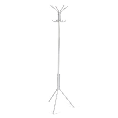 Versa Porte-Manteau Vêtements Portemanteau Style Minimaliste Kala 48x42x174cm,Métal, Blanc