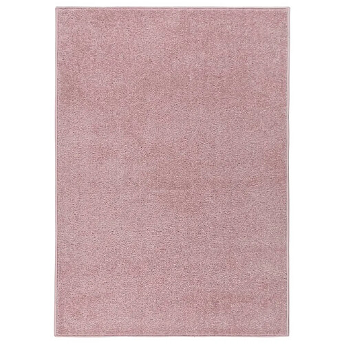 vidaXL Tapis à poils courts 240x340 cm Rose