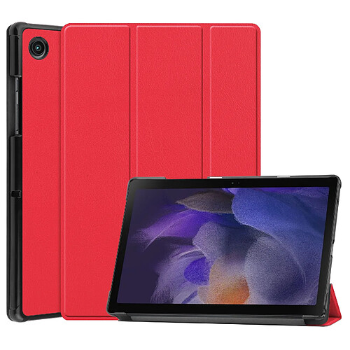 Xeptio Etui housse protection Smartcover rouge pour Samsung Galaxy TAB A9 8,7 pouces Pochette coque