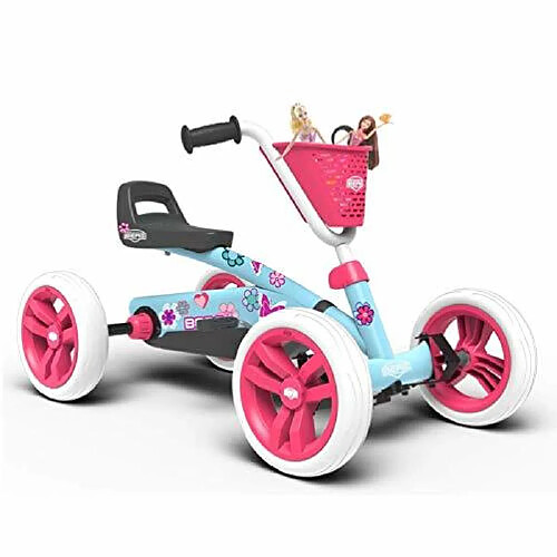 BERG Toys Girls Buzzy Bloom Kids Pedal Go Kart for 2 to 5 Year Olds