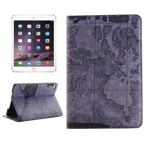 Wewoo Smart Cover gris pour iPad Mini 4, livraison aléatoire cartes et portefeuille Carte motif horizontal Flip Smart étui en cuir avec titulaire fentes