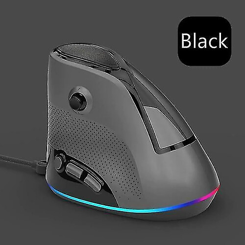 Universal Souris verticale de souris ergonomique à la souris (noire)