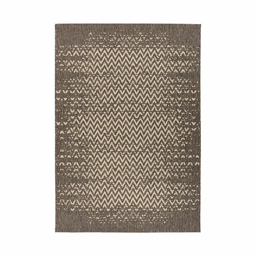 Paris Prix Tapis Tissé à Poils Plats Splash Marron 80 x 150 cm