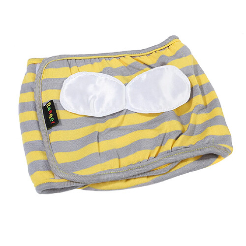 mâle animal chien pantalon chienne saison menstruel hygiénique couche-culotte jaune s