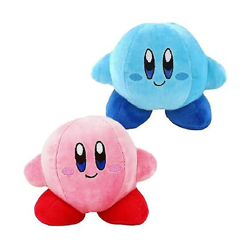 Universal Jeu Nintendo 15cm Kirby Peluche Poupée Bleu Rose Peluche Douce Jouets Animaux Cadeaux pour Enfants (2)