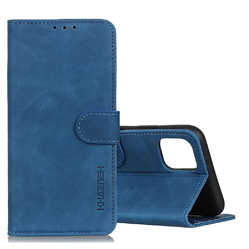 Wewoo Housse Coque Pour Galaxy Note10 Lite / A81 KHAZNEH Texture rétro PU + TPU en cuir à rabat horizontal avec support et fentes cartes et portefeuille bleu