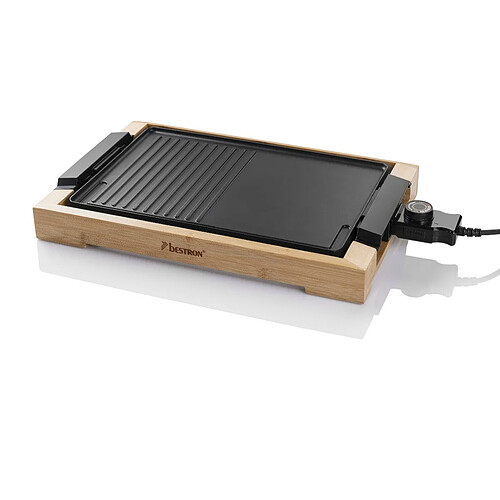 Plancha gril électrique 2000w 47x26cm noir - AG2000BB - BESTRON