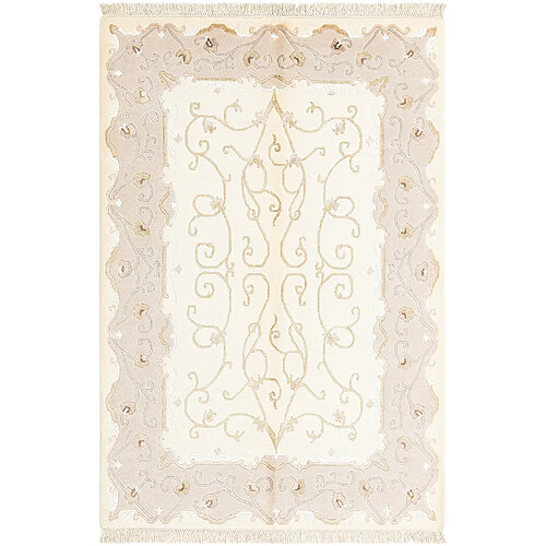 Vidal Tapis de laine 191x124 beige Darya