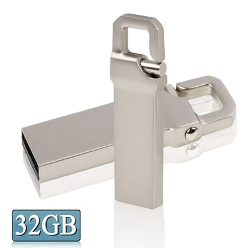 Wewoo Clé USB Disque flash métallique de 32 Go de style porte-clés USB 2.0