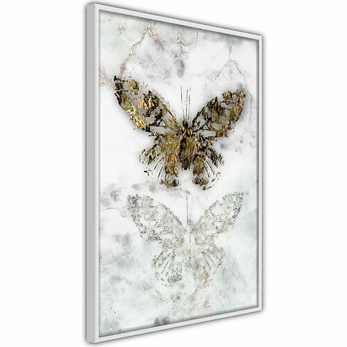 Paris Prix Affiche Murale Encadrée Butterfly Fossils 20 x 30 cm Blanc