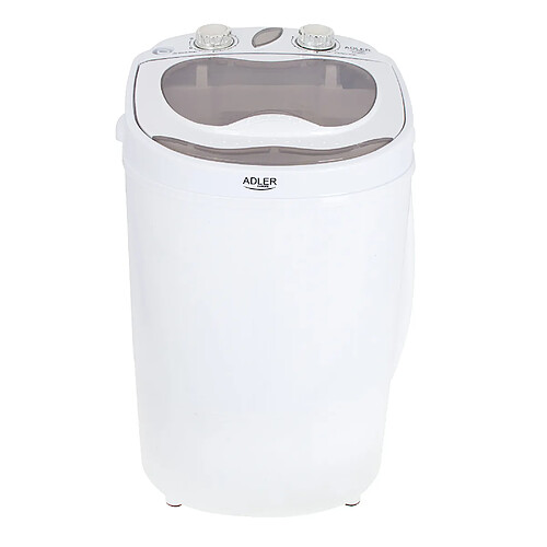 Portable Mini Machine à Laver Camping Caravane 3Kg Spin Sèche-linge Séchage, 150, Blanc, Adler, AD 8055