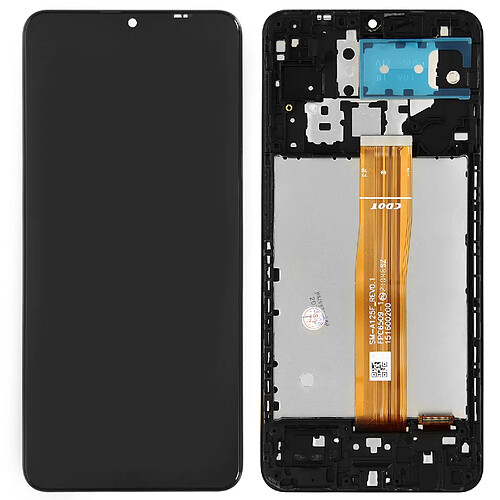 Avizar Bloc Complet pour Samsung A12 Écran LCD + Vitre Tactile et Châssis Compatible