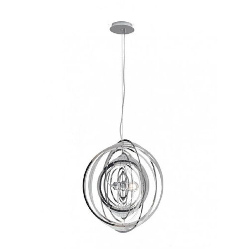 Fan Europe Suspension Club 1 ampoule Métal Chrome