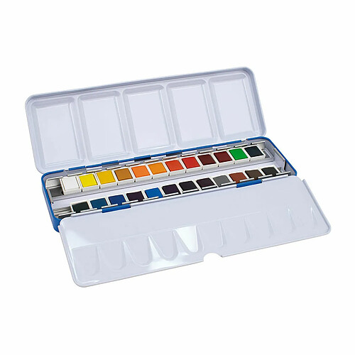 Set de peintures aquarelle Milan Godet étui métallique