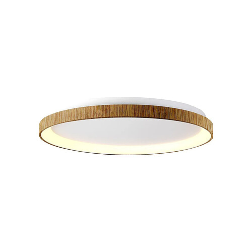 Inspired Ring Ceiling 78cm 58W LED, 3000K, 4700lm, Bois, 3 ans de garantie