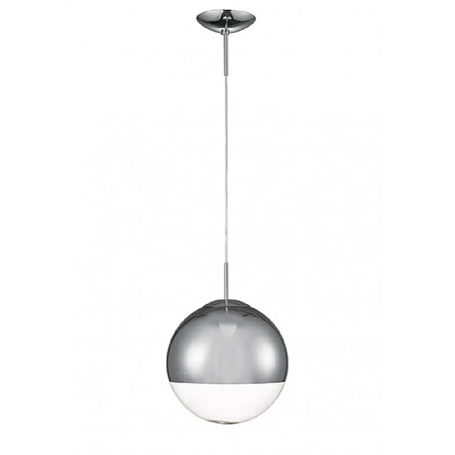 Luminaire Center Suspension Miranda Chrome poli 1 ampoule 45cm